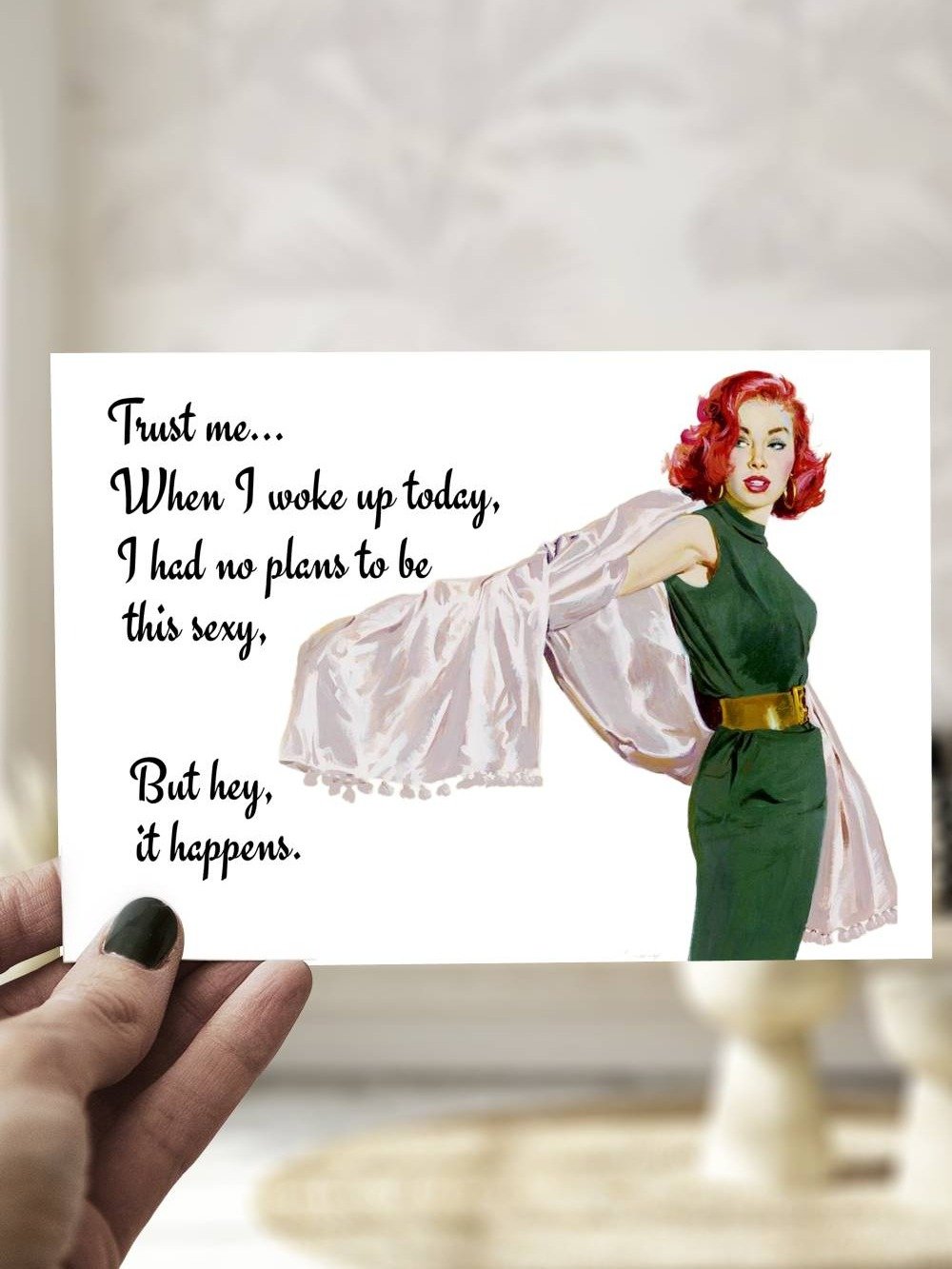 Motivational Greeting Card Looking Beautiful Today product image (1)