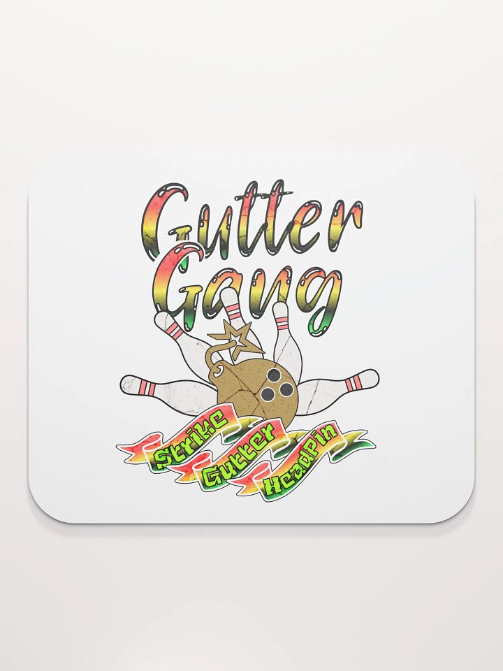 Gutter Gang Bowling Mouse Pad product image (1)