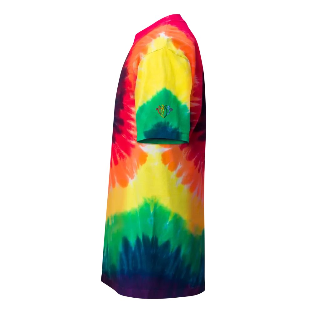 Spectrum Syndicate Embroidered Rainbow Tie-Dye Tee product image (4)