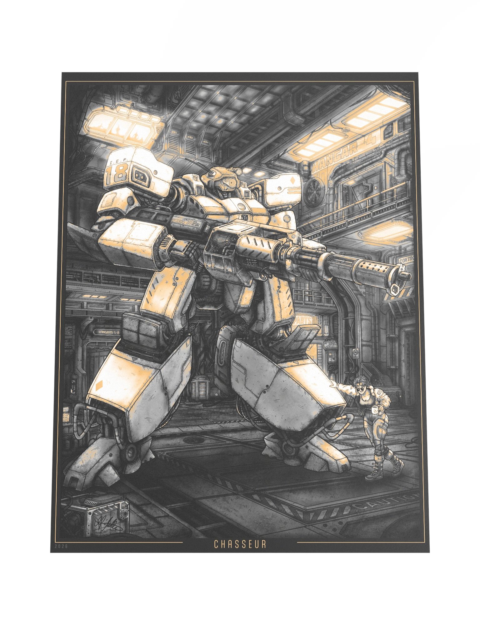 "Chasseur" Amber Ver. Print - 18x24 product image (4)