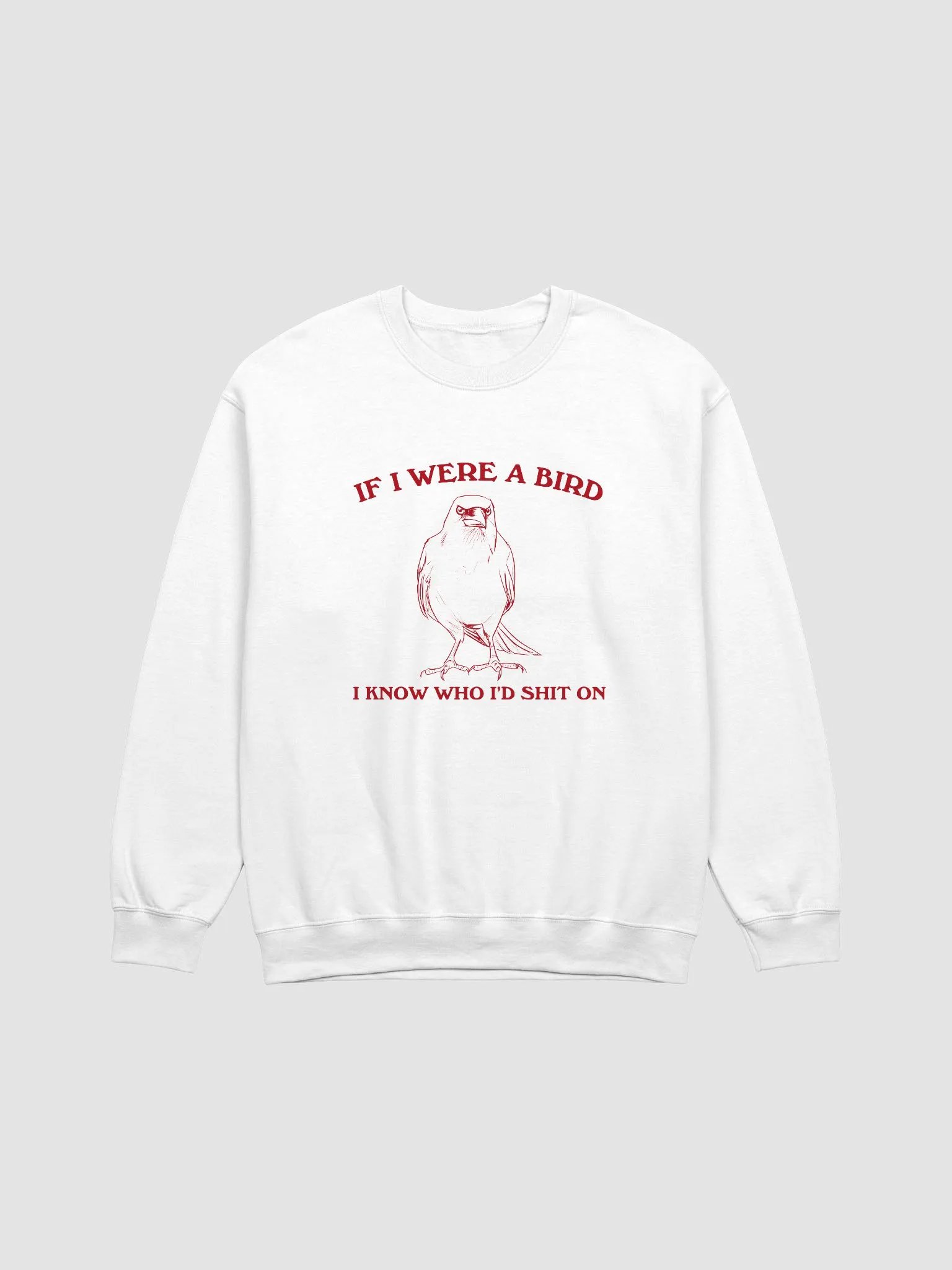 If I were a bird I'd know who to shit on Crewneck product image (3)