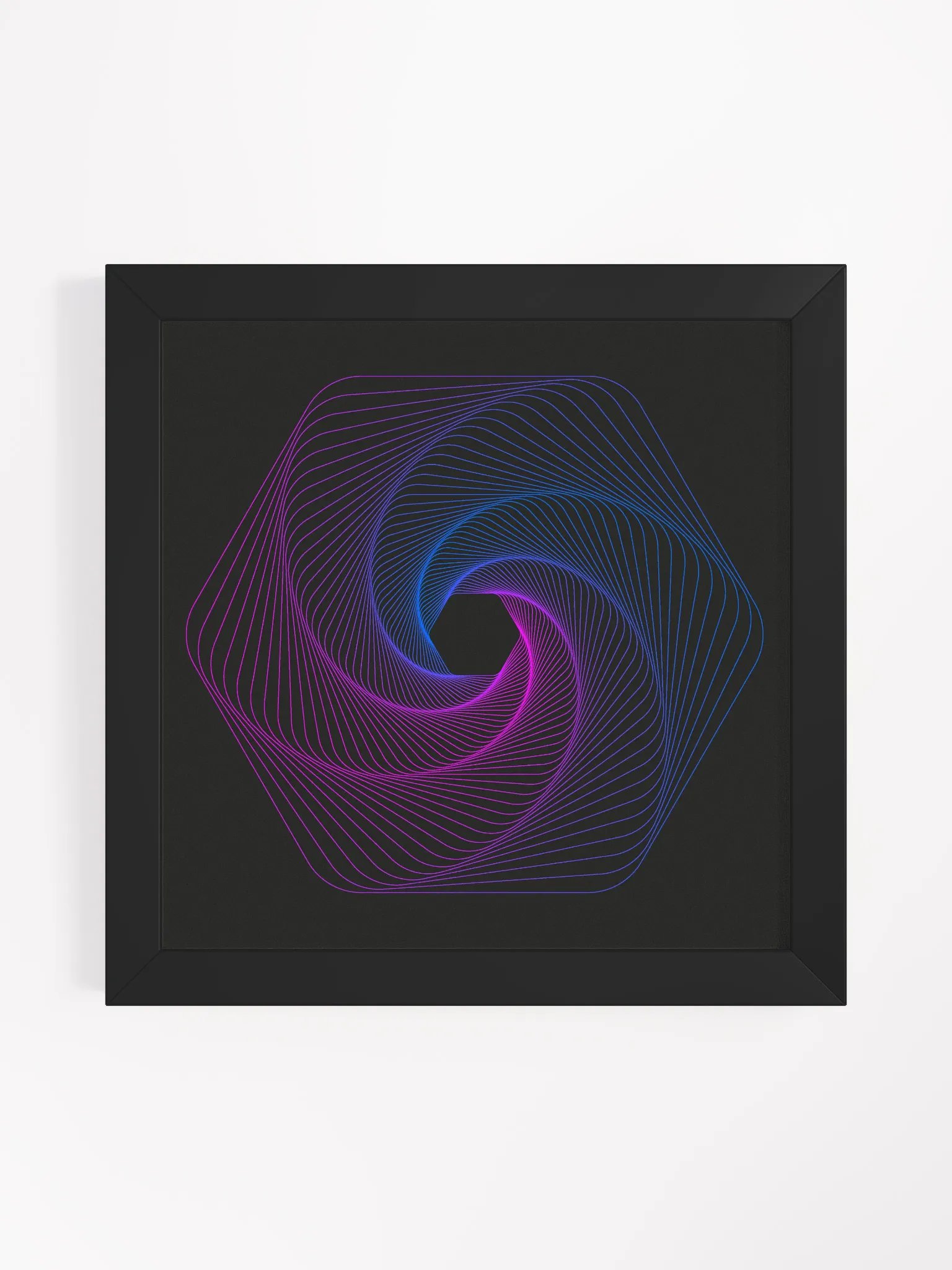 Geometric Hexagon Framed Poster product image (1)