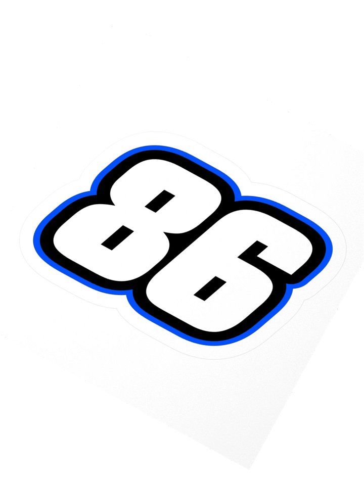 Aiden Schramm Number Sticker (Blue) product image (6)