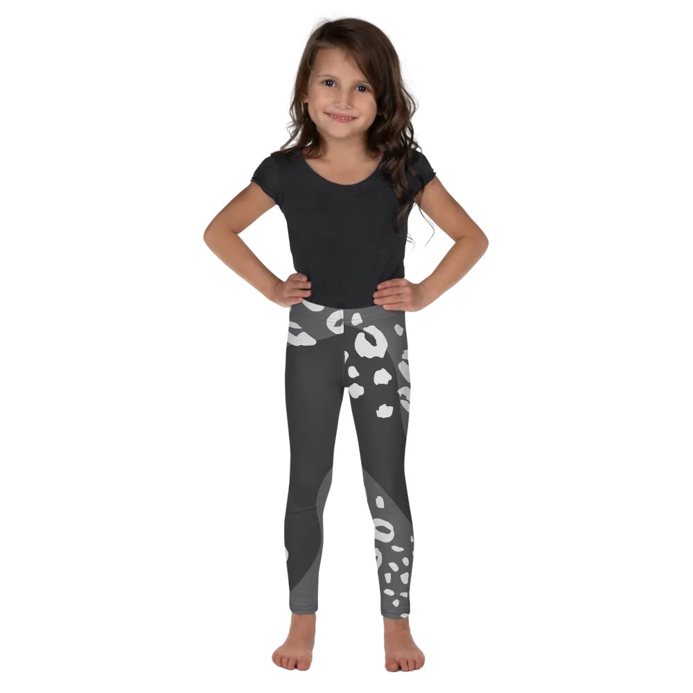 Grey Flowing Jungle Kids Leggings product image (2)
