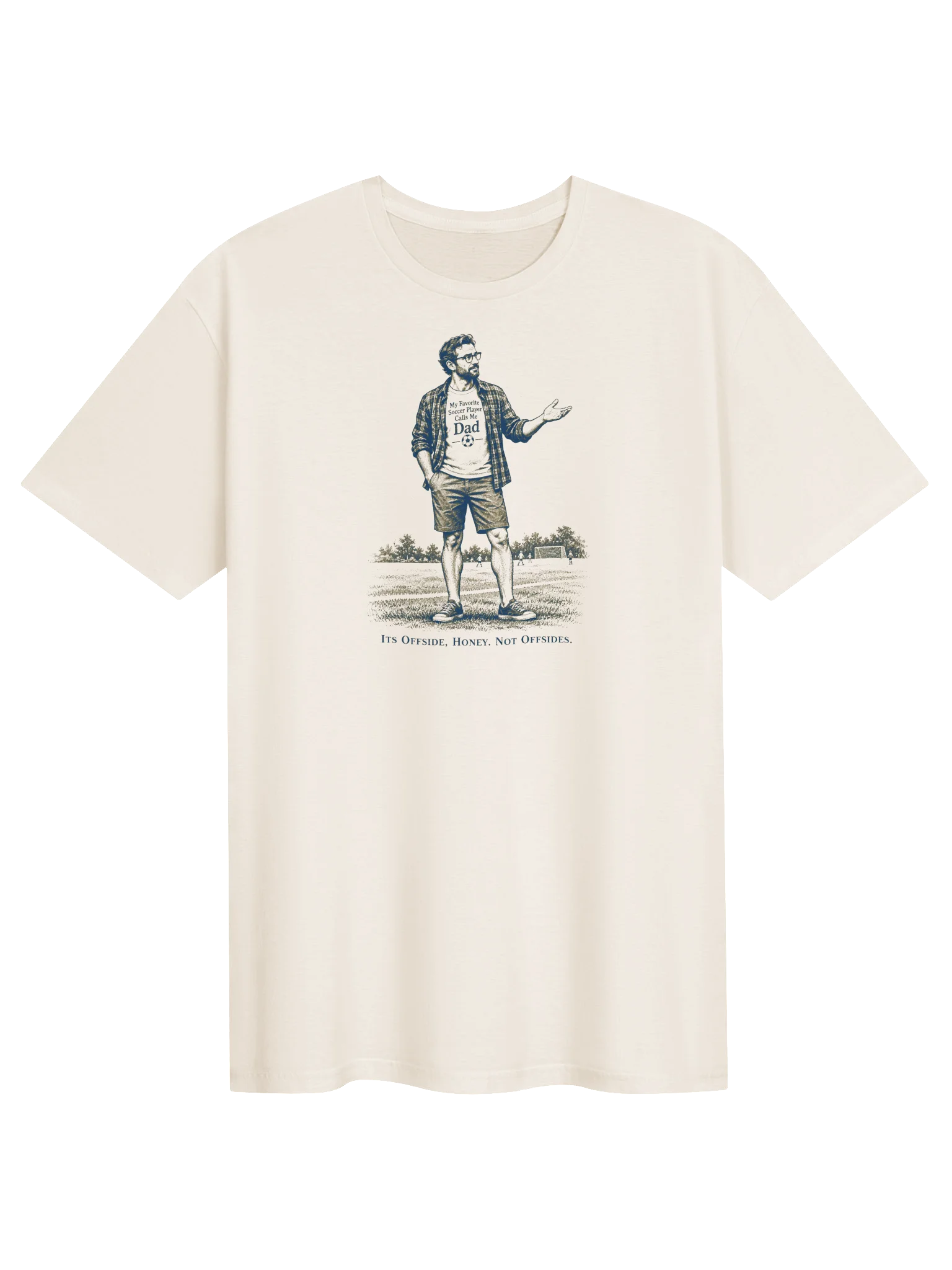 Offside Dad Soccer Humor T-Shirt product image (1)