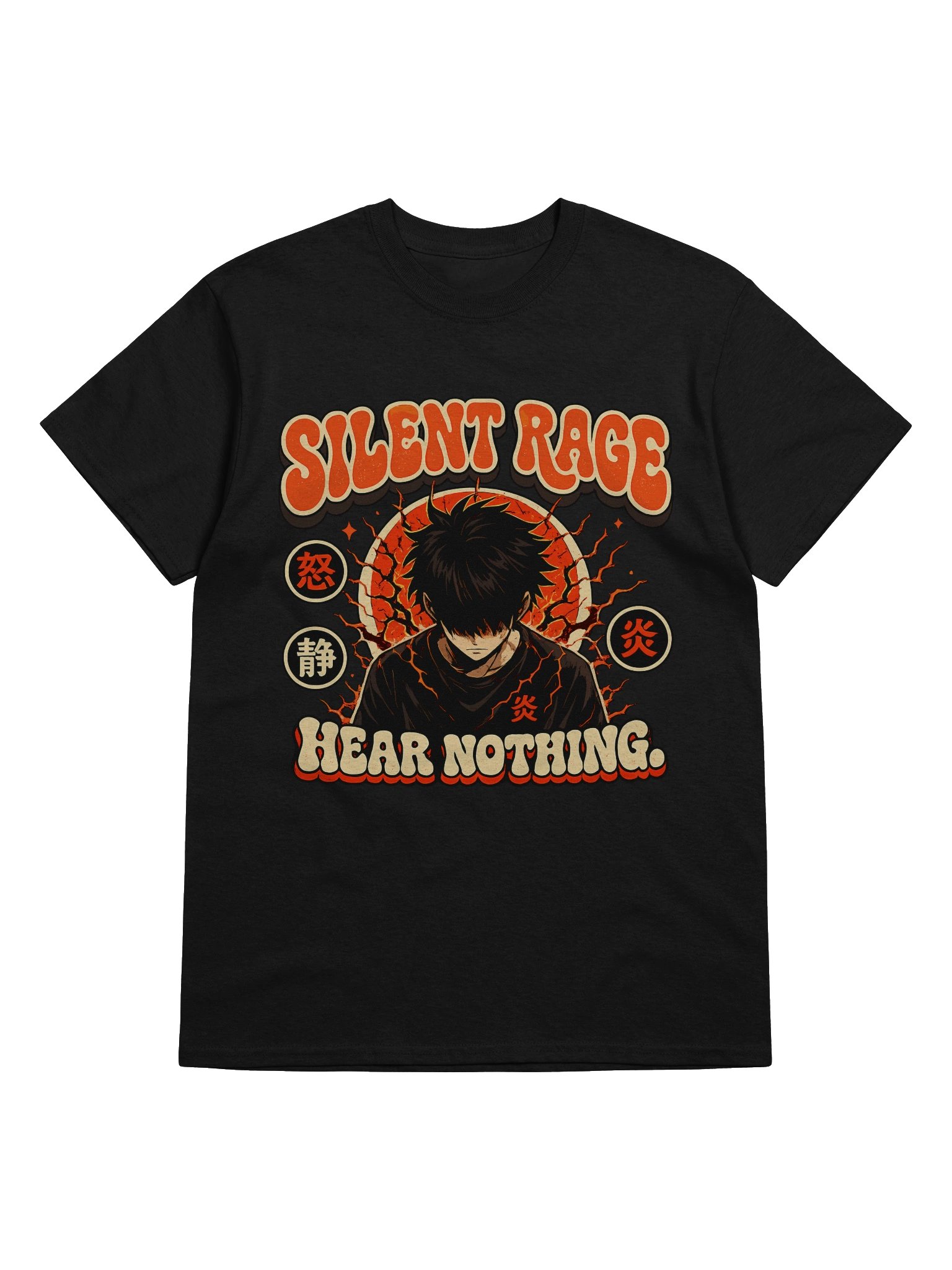 SILENT RAGE — Hear Nothing Anime Tee product image (5)