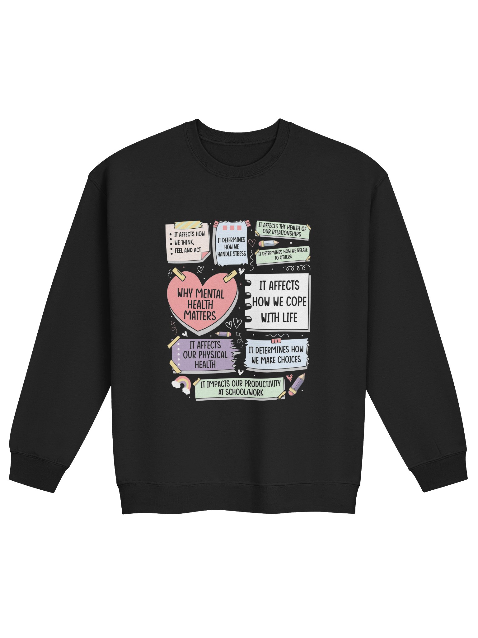 Why Mental Health Matters – Educating for Awareness Mental Health Awareness Sweatshirt product image (1)