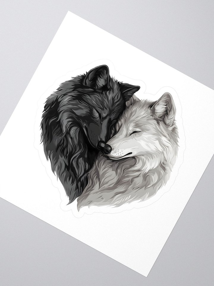 Yin Yang Wolves Sticker Set product image (2)
