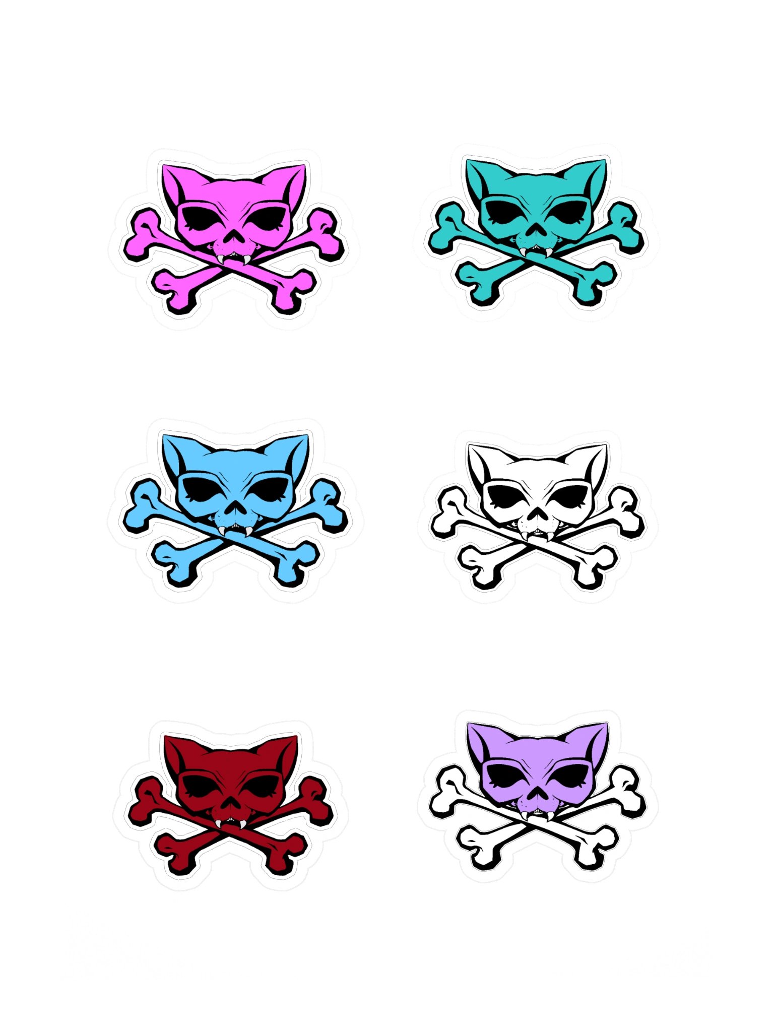 Kat Skull Sticker Sheet product image (3)