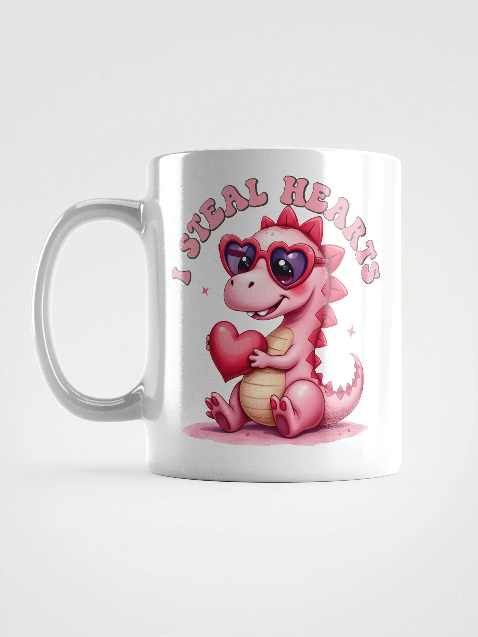Dino Love White Glossy Mug product image (6)