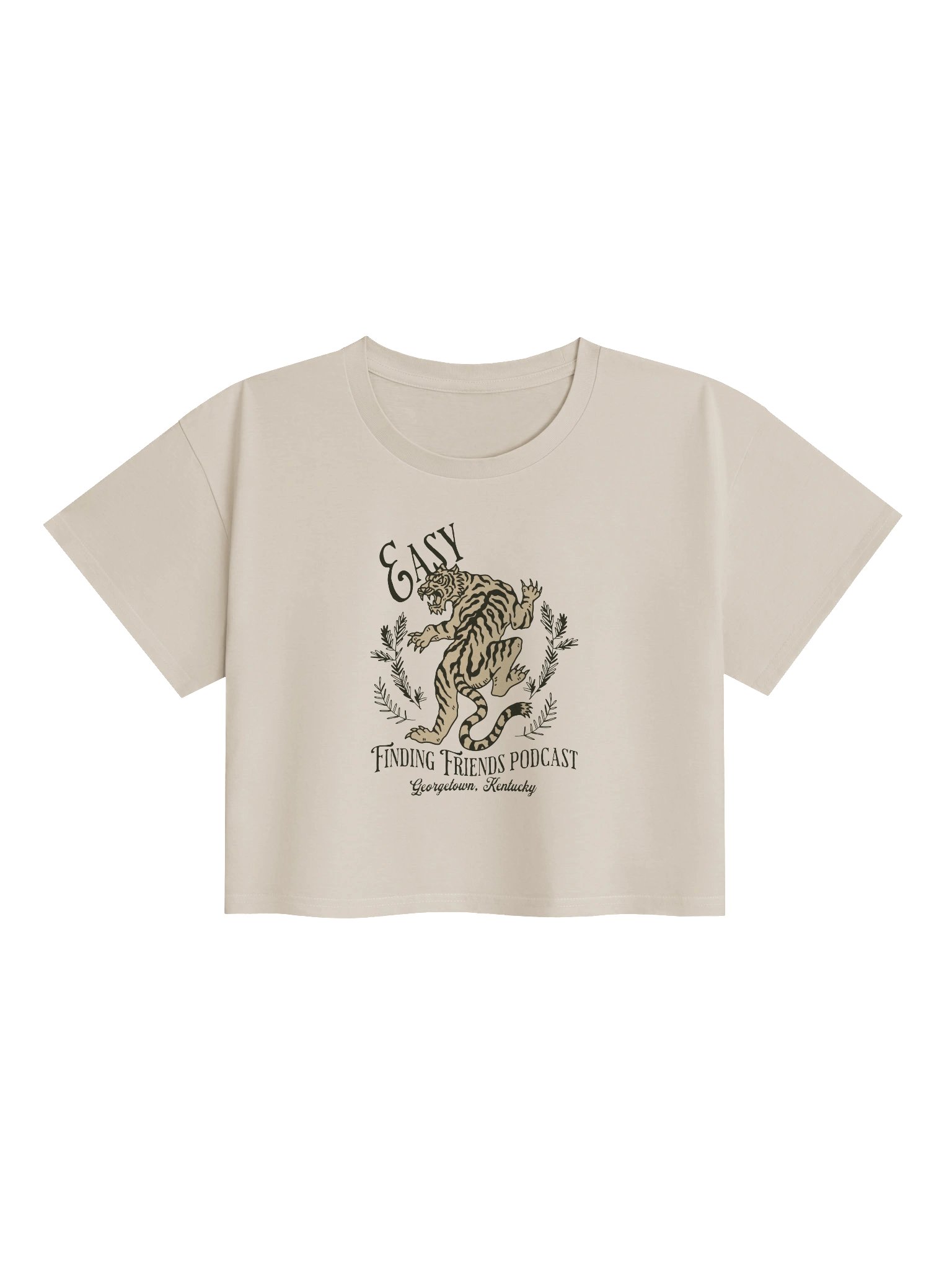 Vintage Tiger Podcast Crop Top product image (1)
