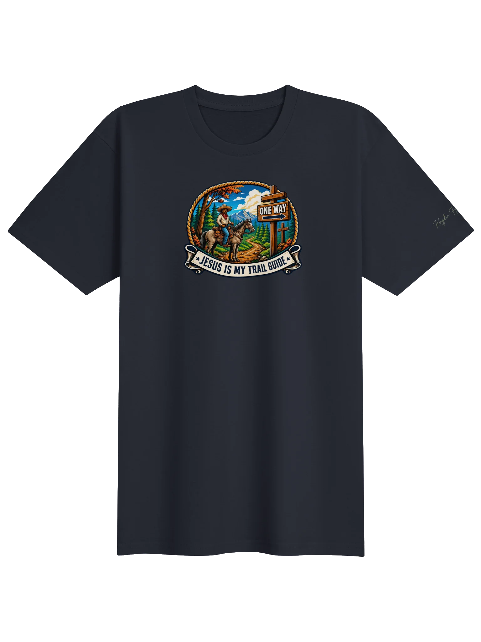 Jesus Is My Trail Guide (C) Premium Men's Tee product image (3)