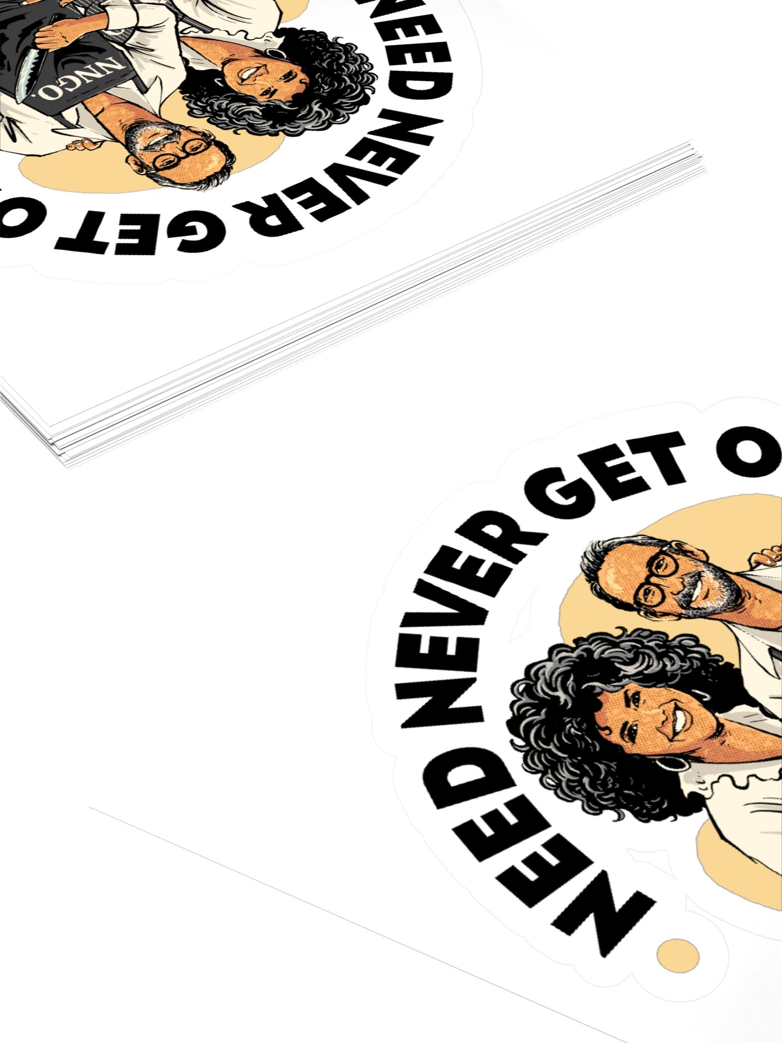 Need Never Get Old Cartoon Sticker product image (4)