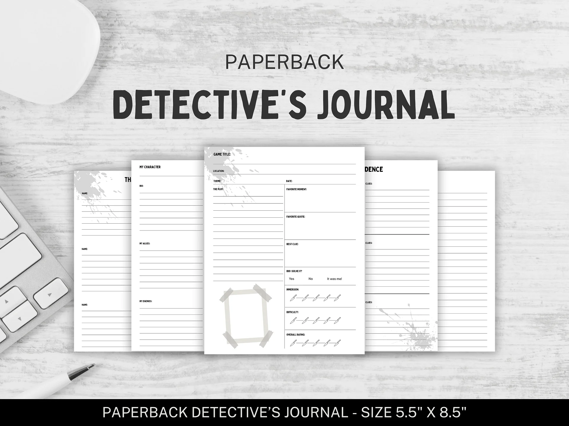 Murder Mystery Party Detective's Journal product image (2)