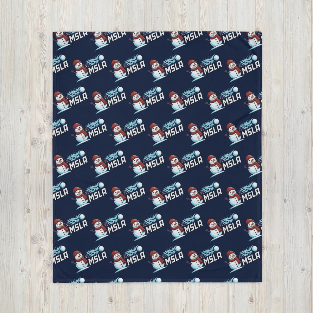 MSLA Holiday Snowman Throw Blanket product image (4)