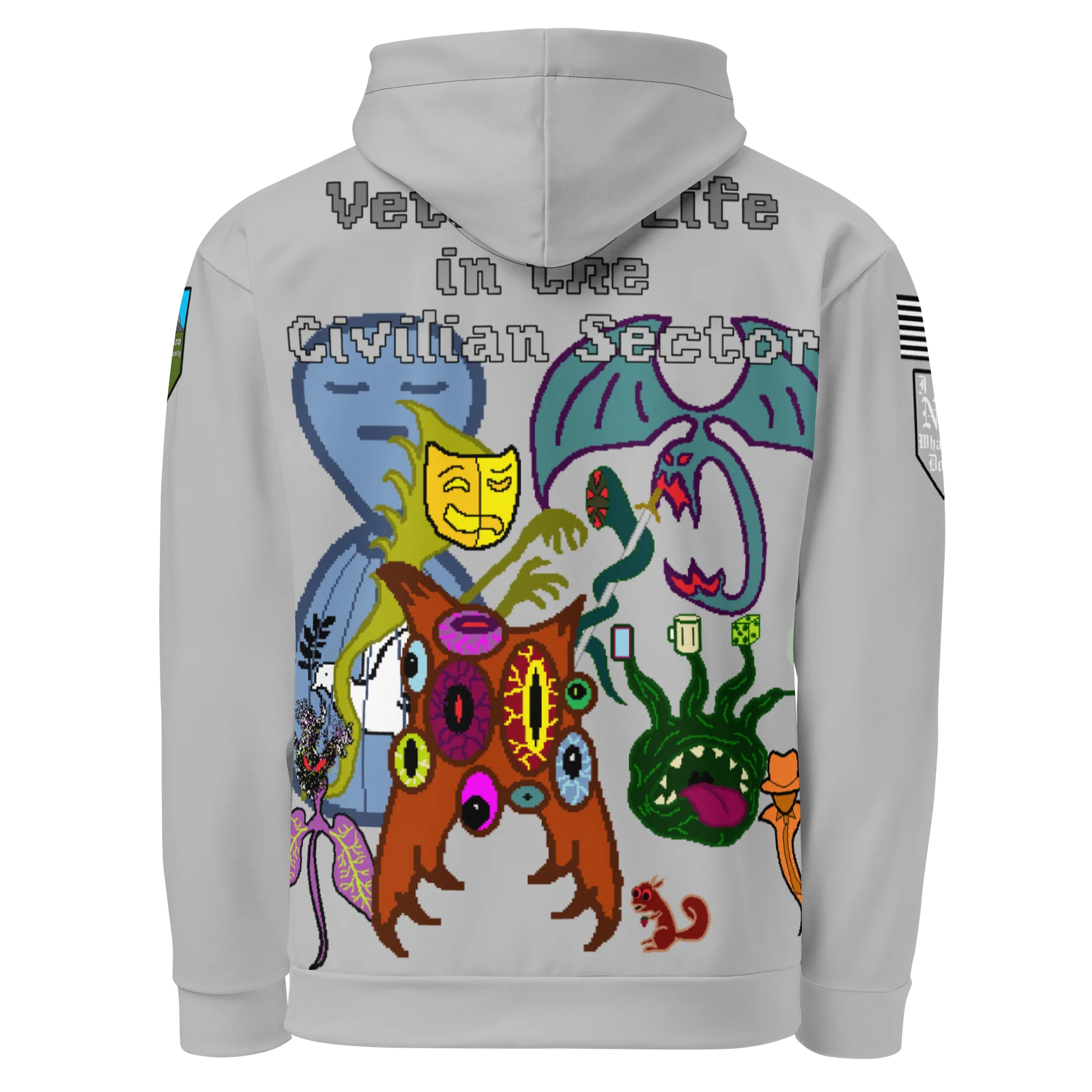 Stick Vet's Demons Athletic Hoodie Grey product image (4)