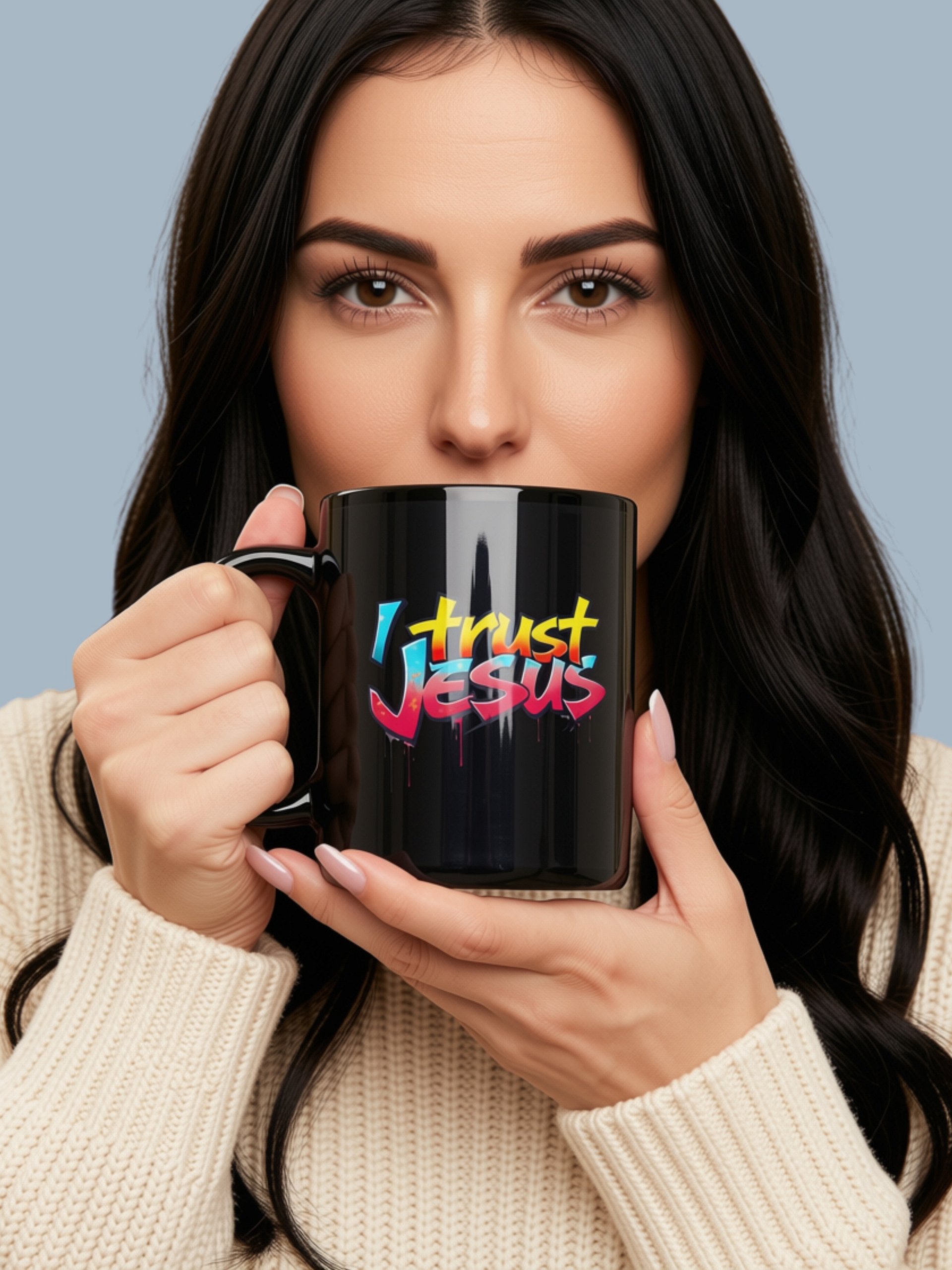 I Trust Jesus Graffiti Mug product image (1)