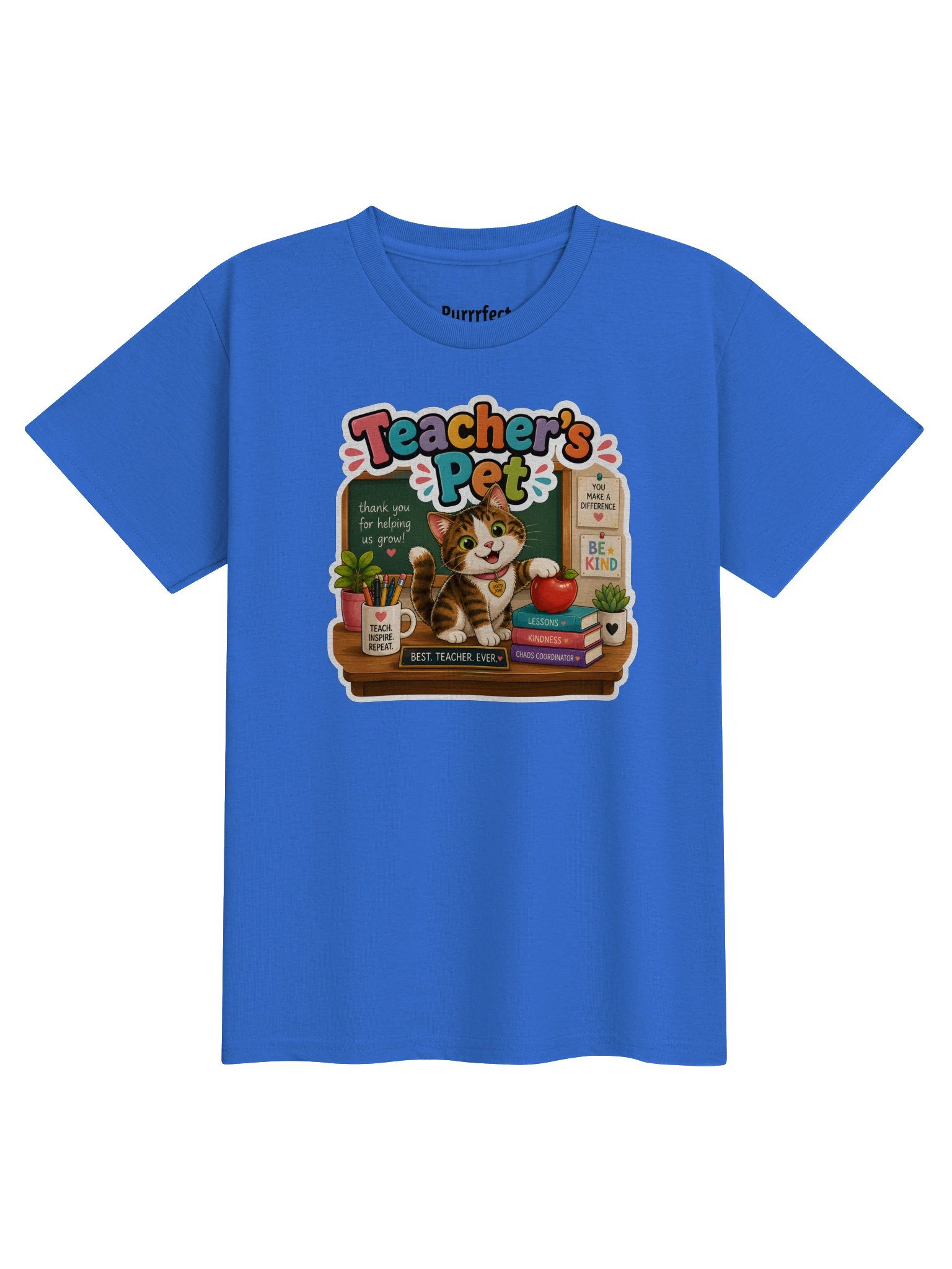 Cute Calico Cat Teacher’s Pet Tee product image (1)