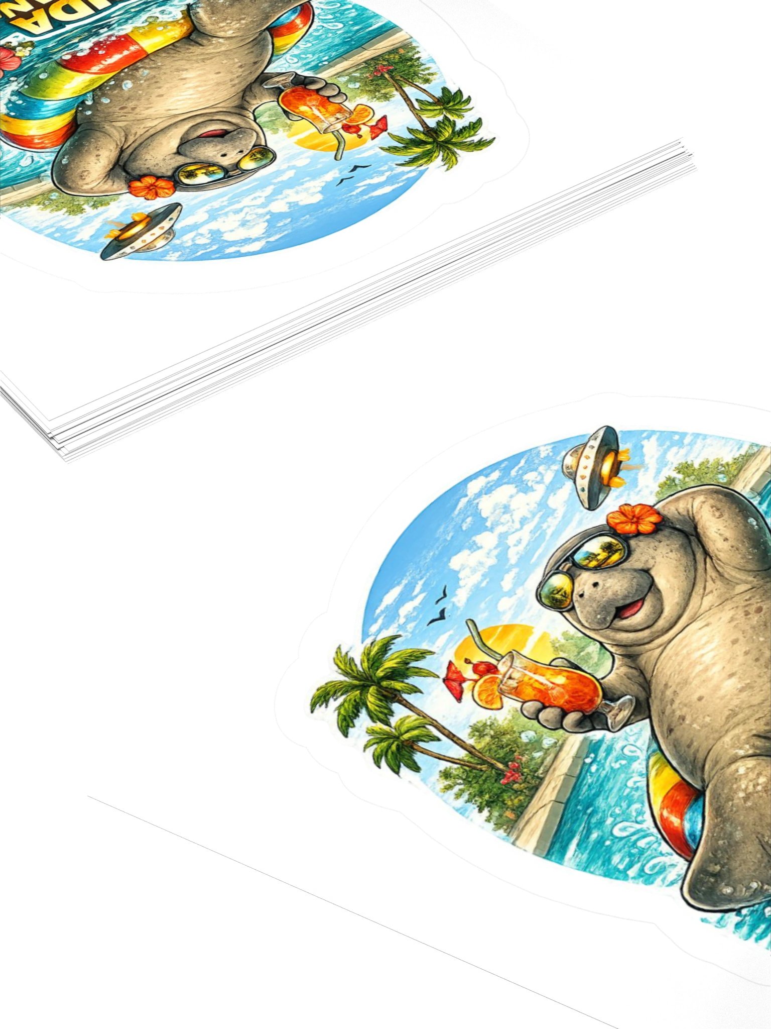 Florida Man-atee Sticker product image (14)