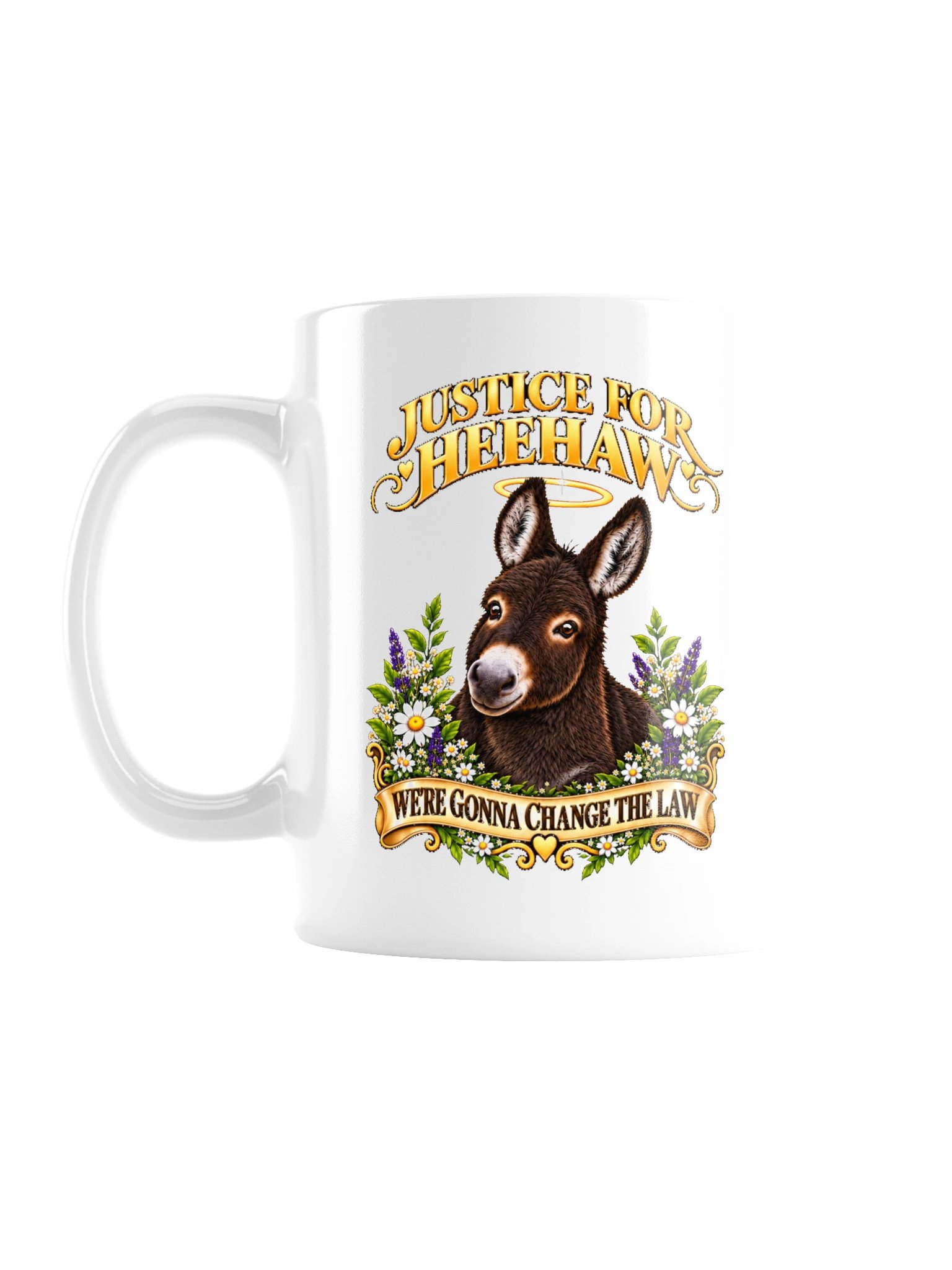 Justice For HeeHaw Floral Design Mug product image (1)
