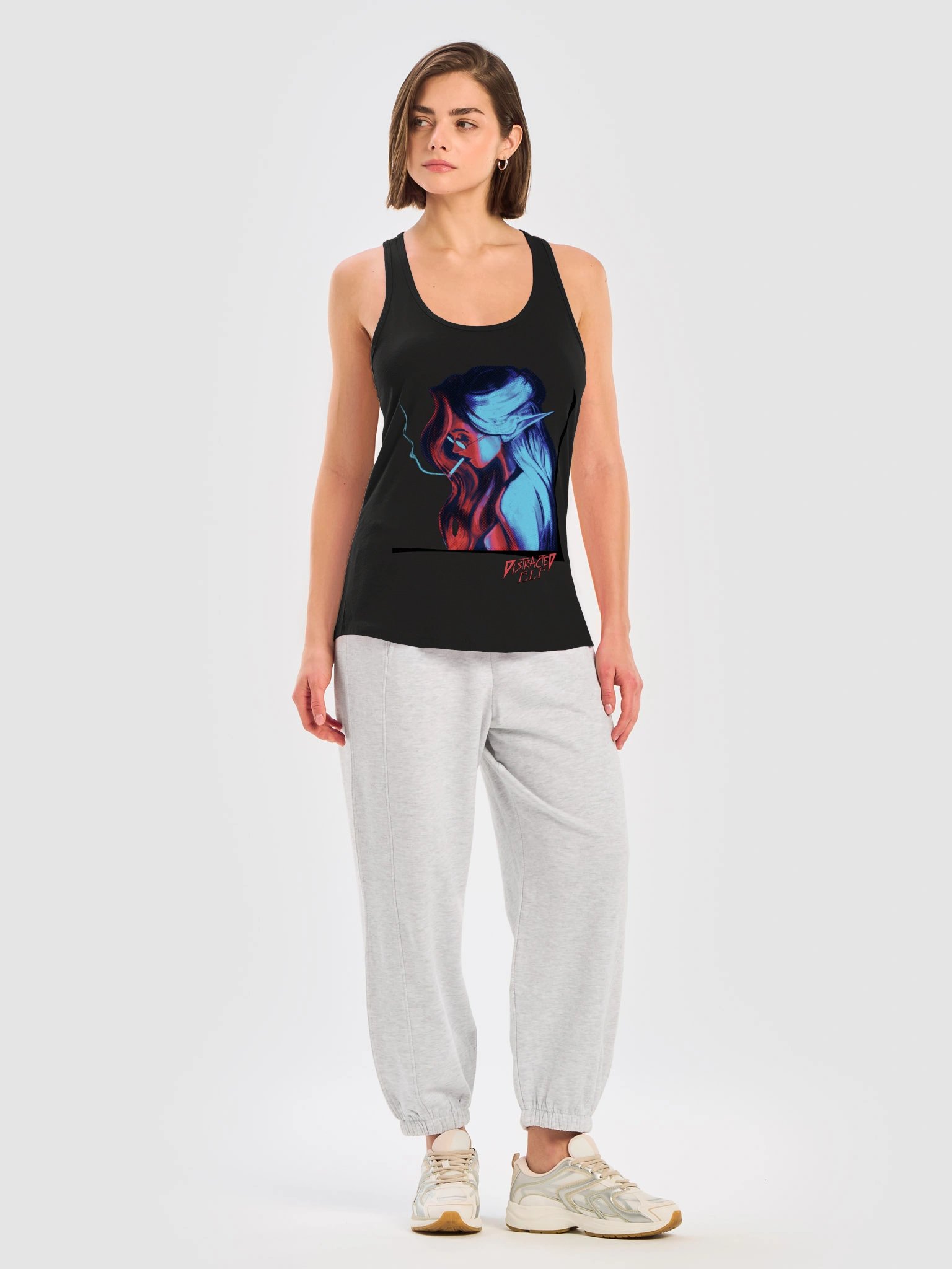 DistractedElf - Midnight Smoke Tanktop product image (5)