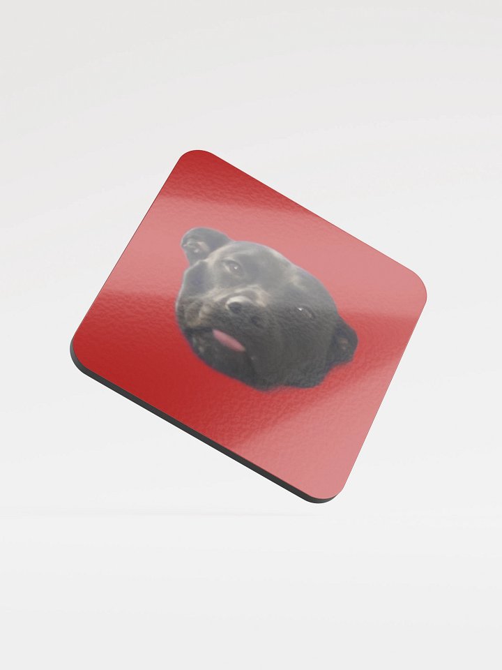 TheShadowDogg Red Coaster Glossy Cork product image (1)
