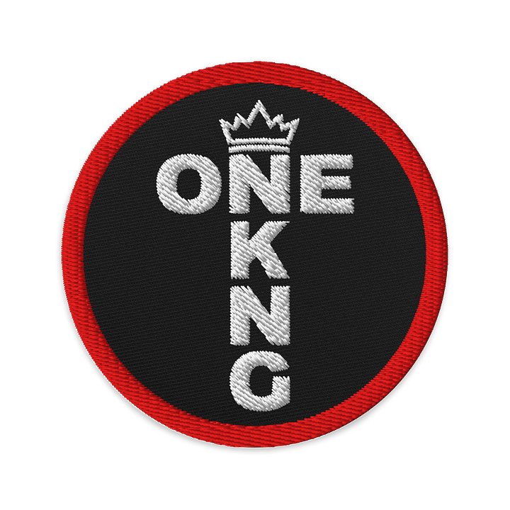 ONE KING Royal Cross Logo Embroidered Patch product image (1)