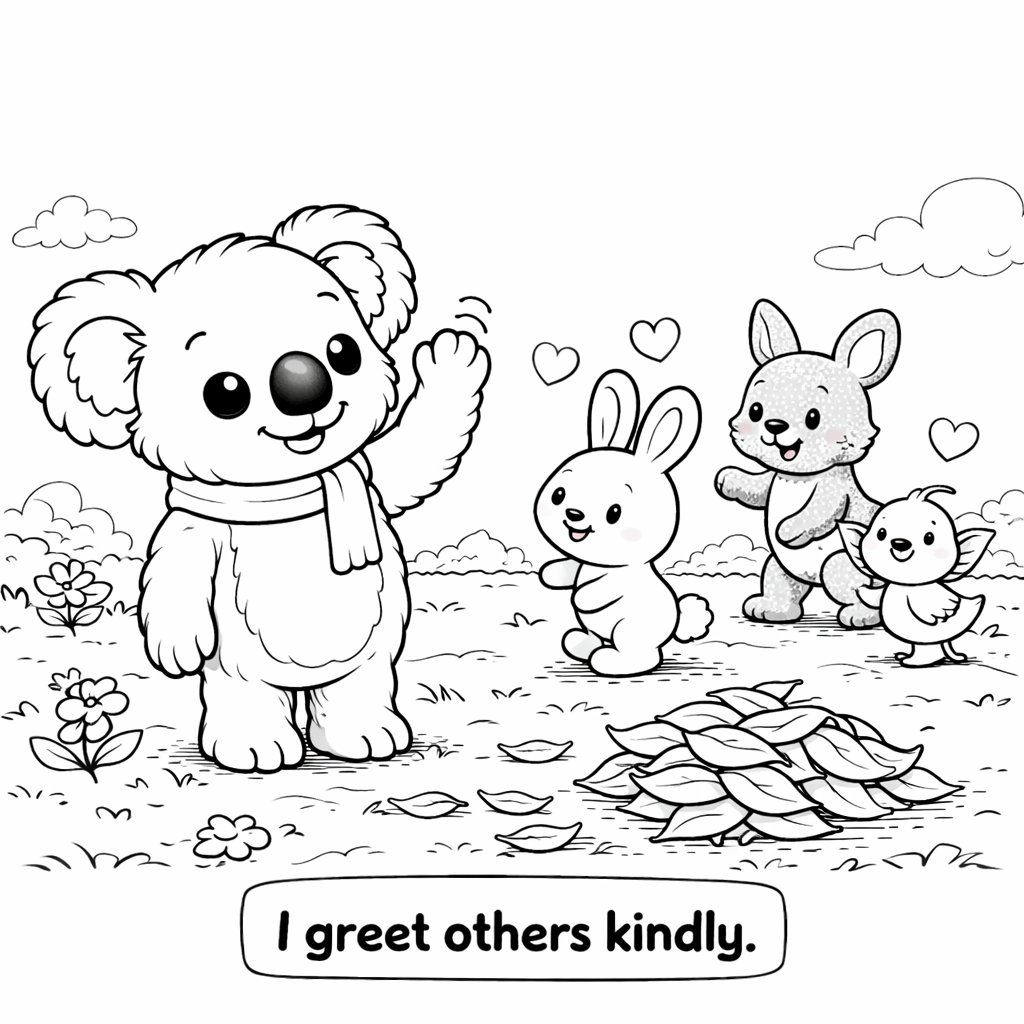 Kenny the Koala Spreads Kindness Coloring Book product image (4)
