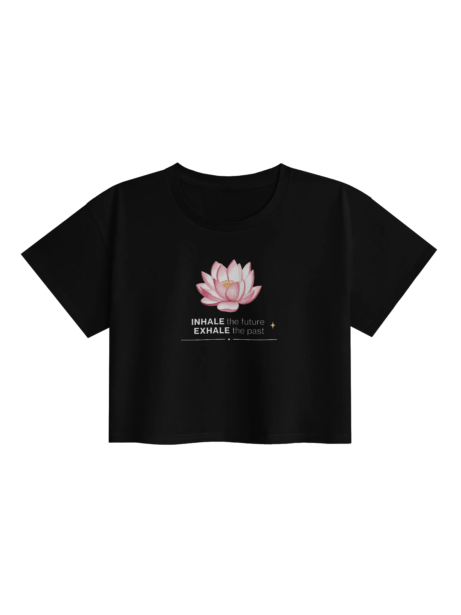 INHALE the future EXHALE the past Crop Tee – Minimal Collection product image (1)