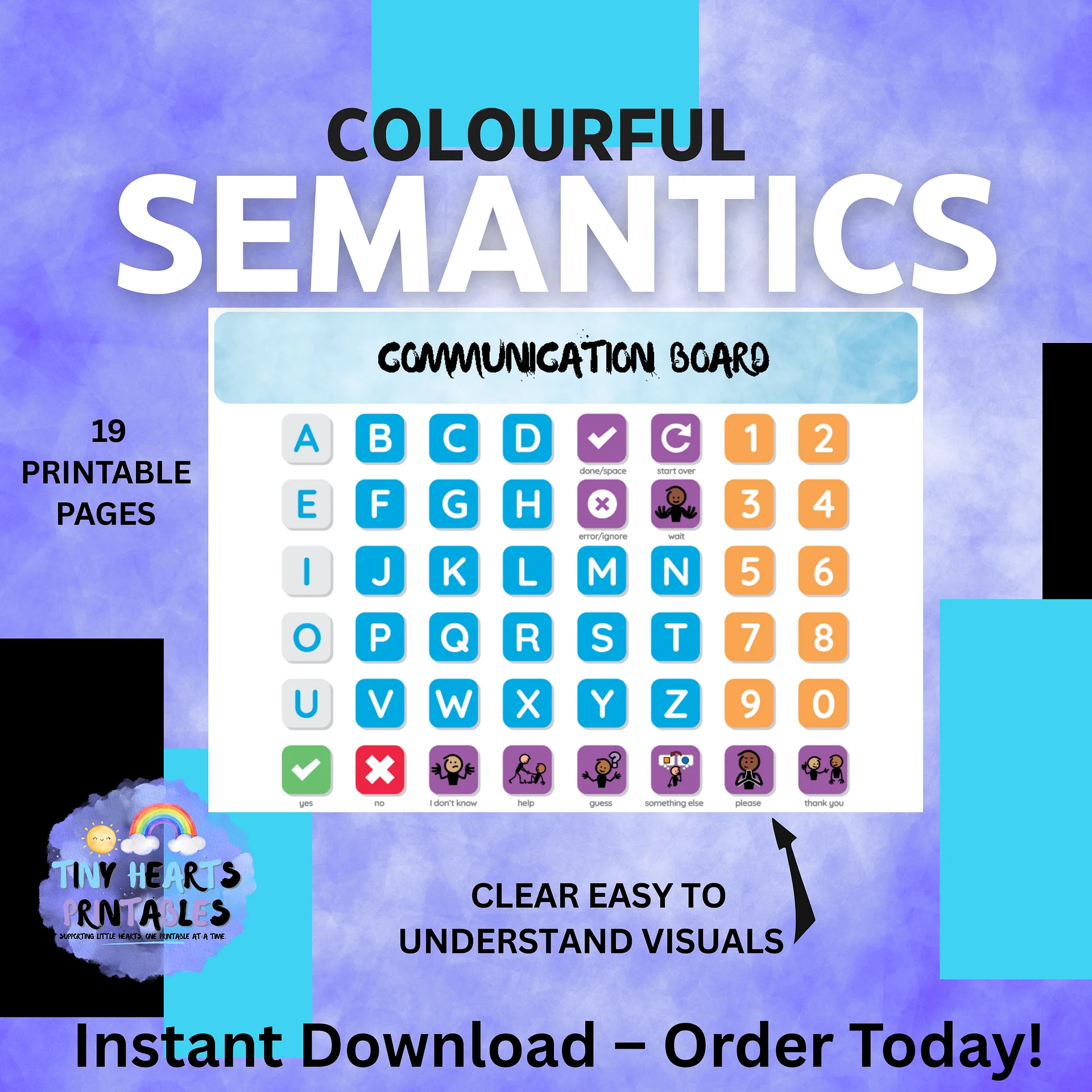 Printable Communication Boards for Kids | 12 Pages of Visual Vocabulary | SEN, AAC, Non-Verbal, Back to School, Feelings, Medical product image (6)