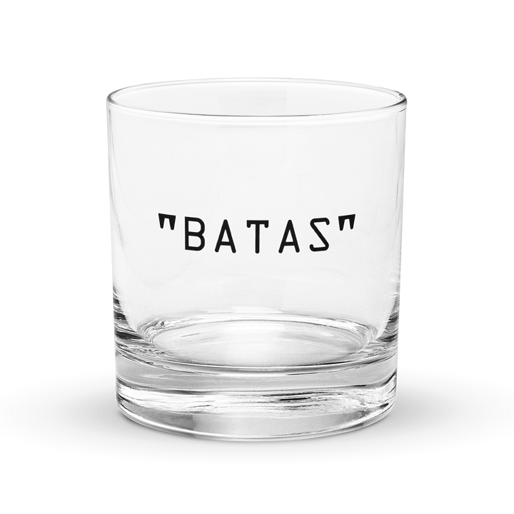 "BATAS" | Clear Drink Glass product image (1)
