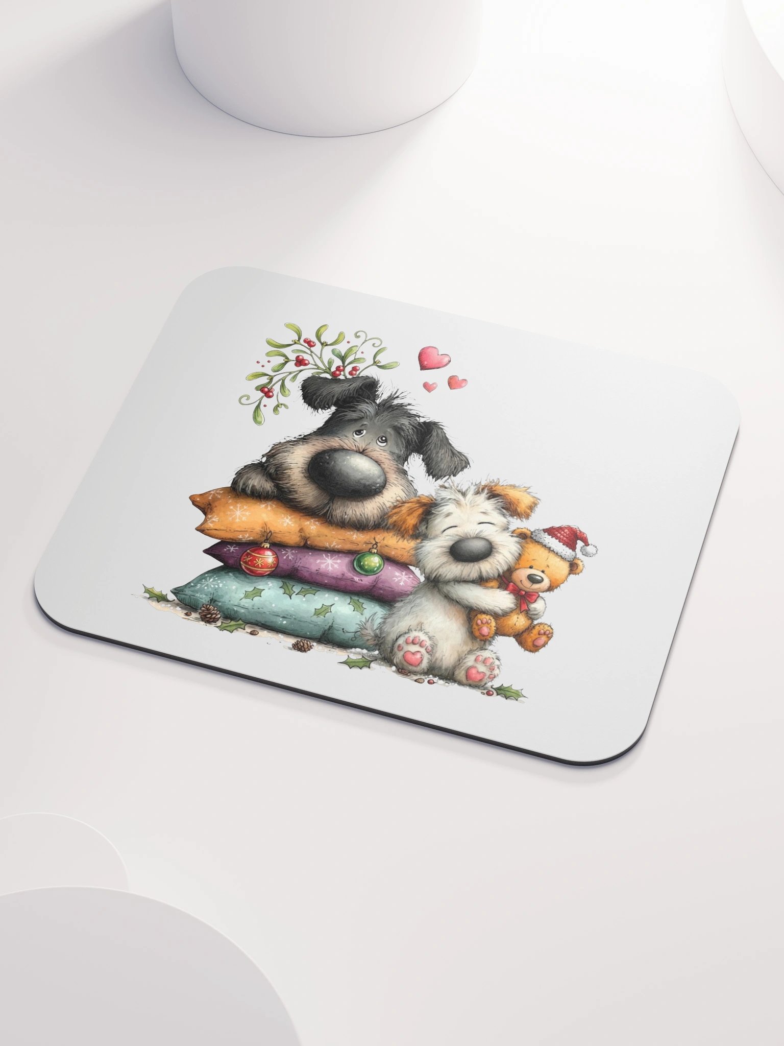 Cozy Christmas Dogs Mouse Pad product image (3)