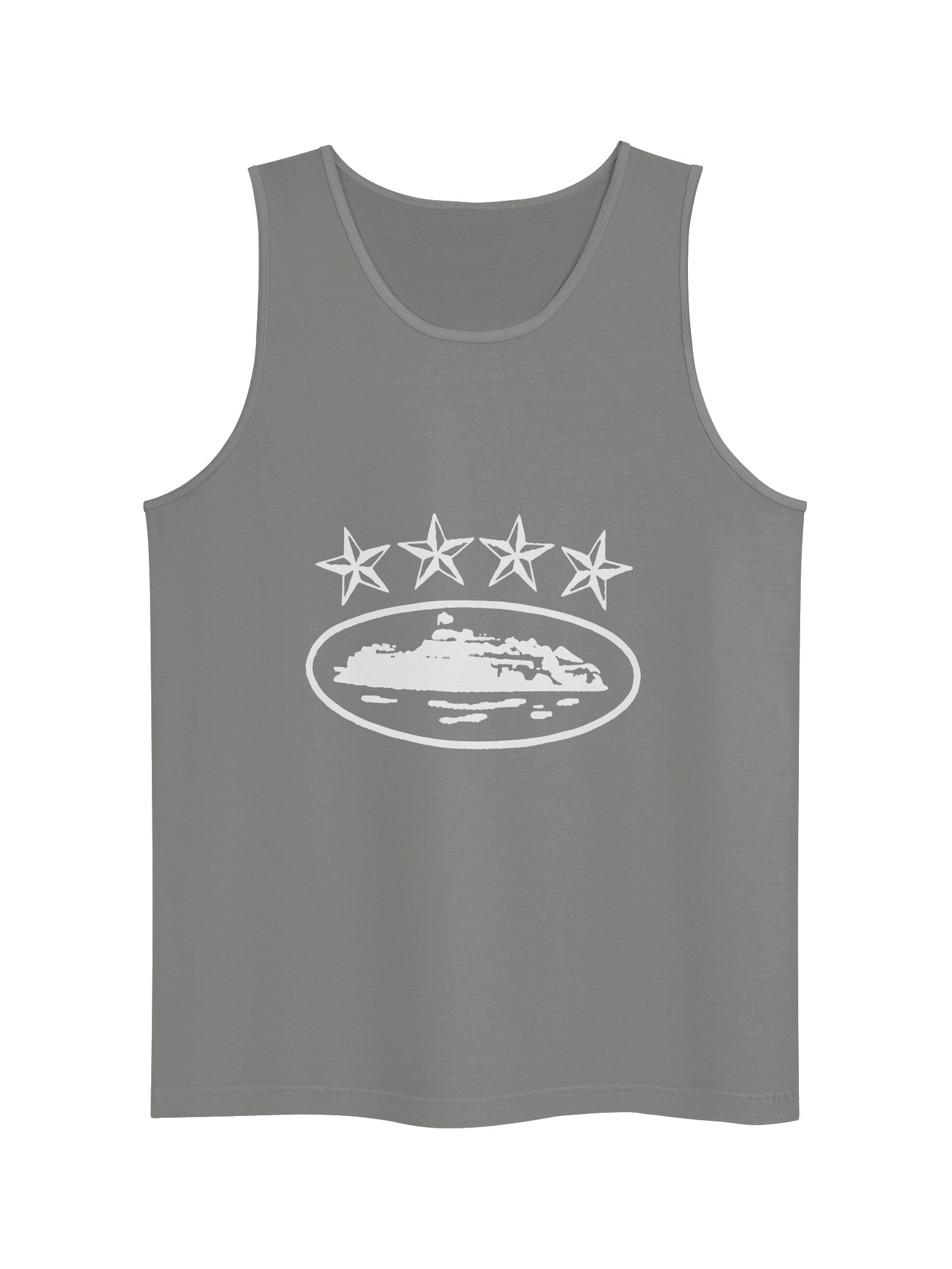 Corteiz 4Starz Alcatraz Tank Top Grey product image (1)