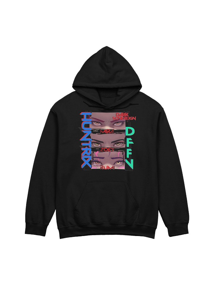 dark sovereign huntrix stare down mode hoodie product image (4)