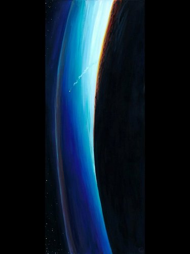 Humankind launching into the vast beyond, leaving Eden behind...

@nasaartemis Artemis II inspired this piece and I'm so hono...