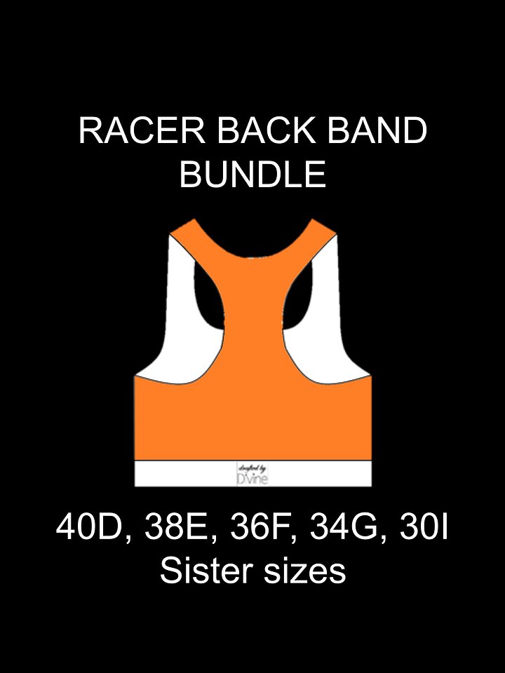 Racer Back Band Bundle for 40D, 38E, 36F, 34G, and 30I product image (1)