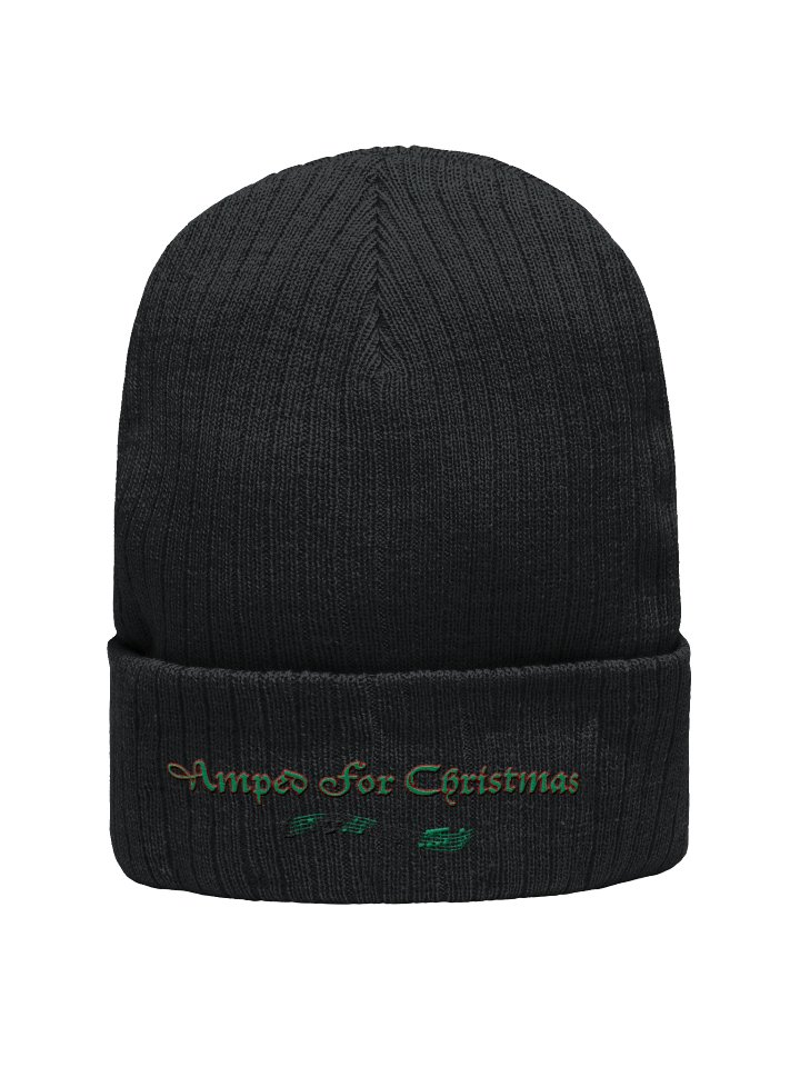 Amped For Christmas Ribbed Knit Beanie product image (2)