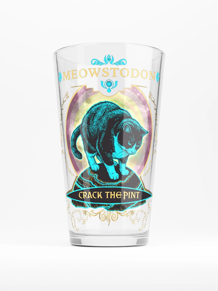 Burzik Meowstodon Crack The Pint Glass product image (1)
