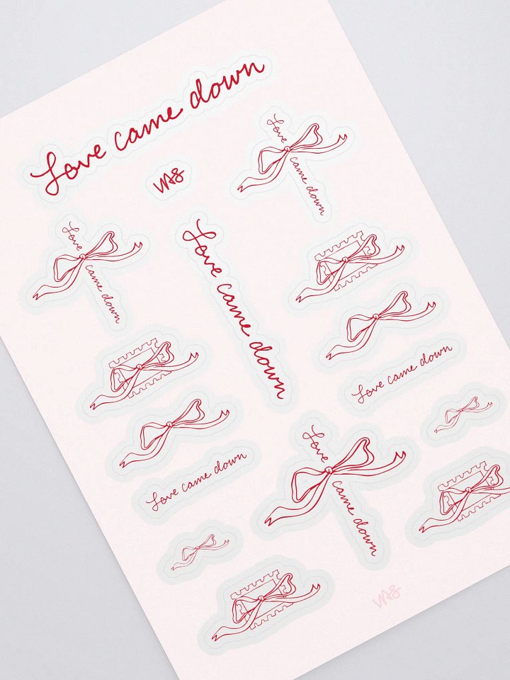Love Came Down (Sticker Sheet) product image (1)