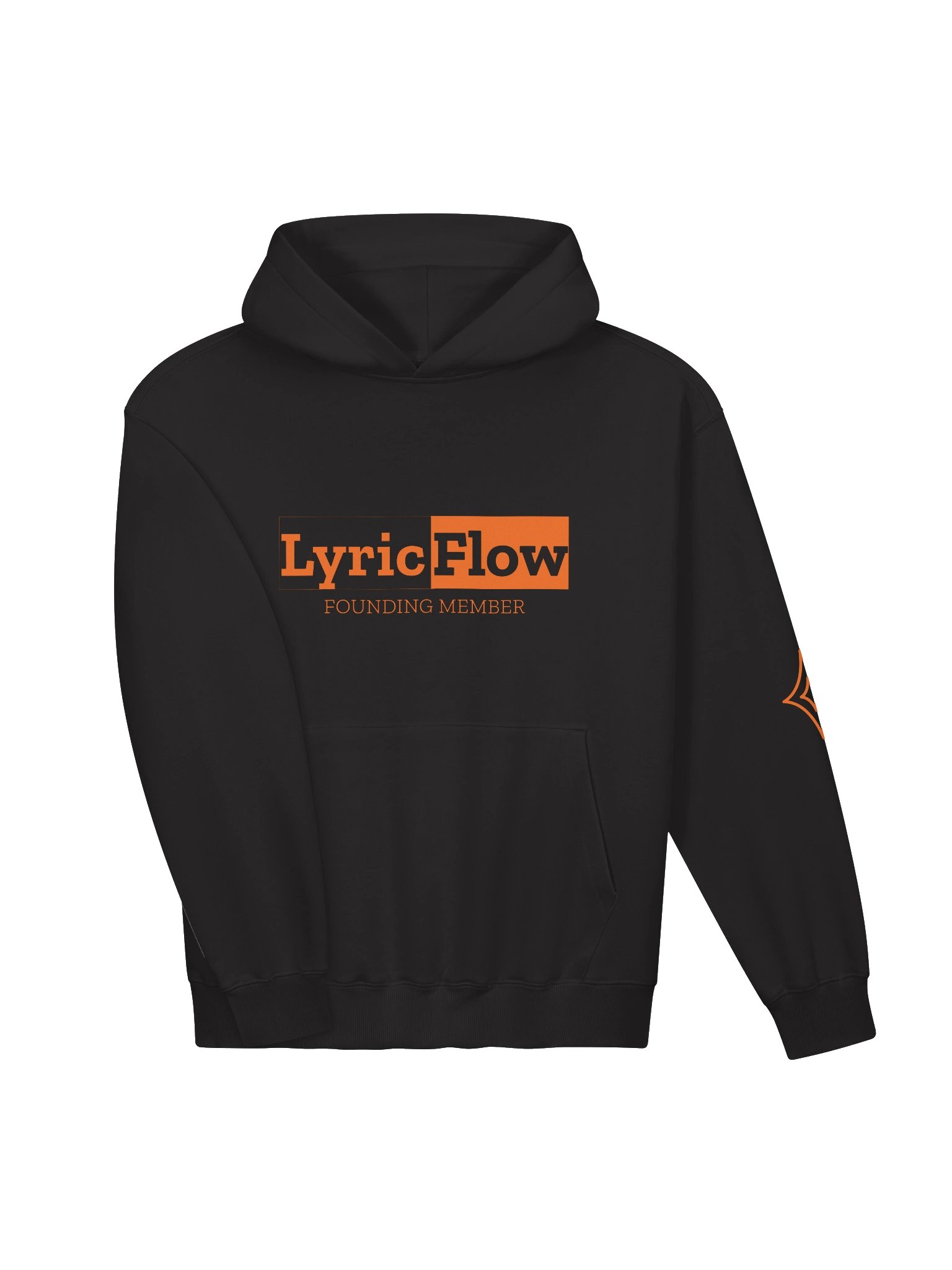 Founding Member Hoodie | Black & Orange product image (3)