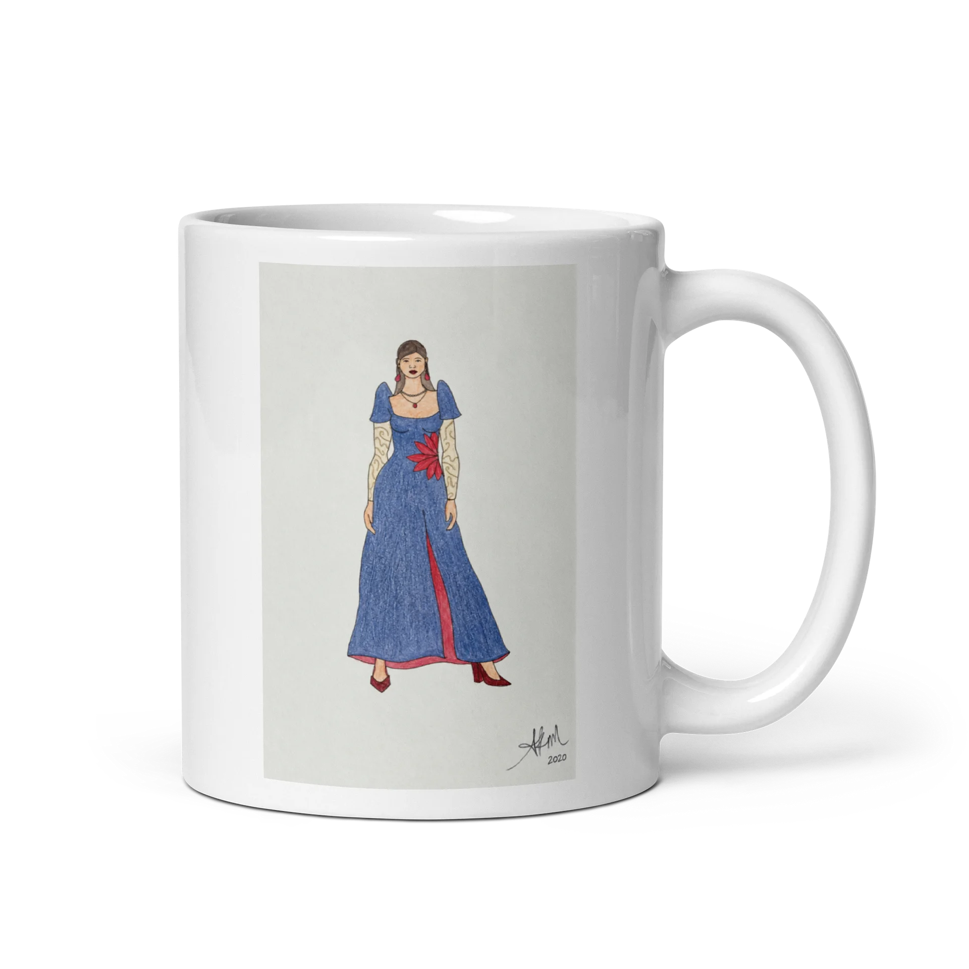 AK’s Denim Filipiniana Fashion Design - Mug (Ver2) product image (1)
