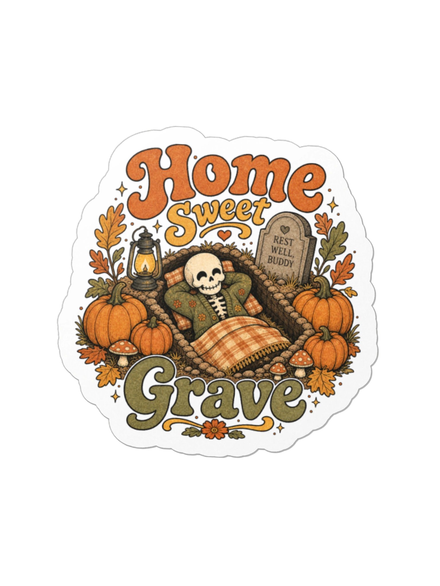 Home Sweet Grave Halloween Sticker product image (1)