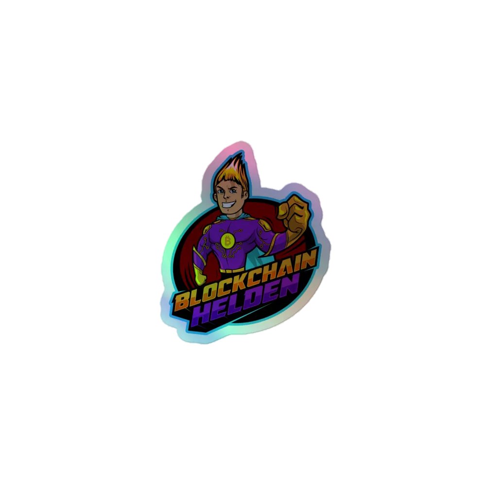 Blockchain Hero Holographic Sticker Pack product image (1)