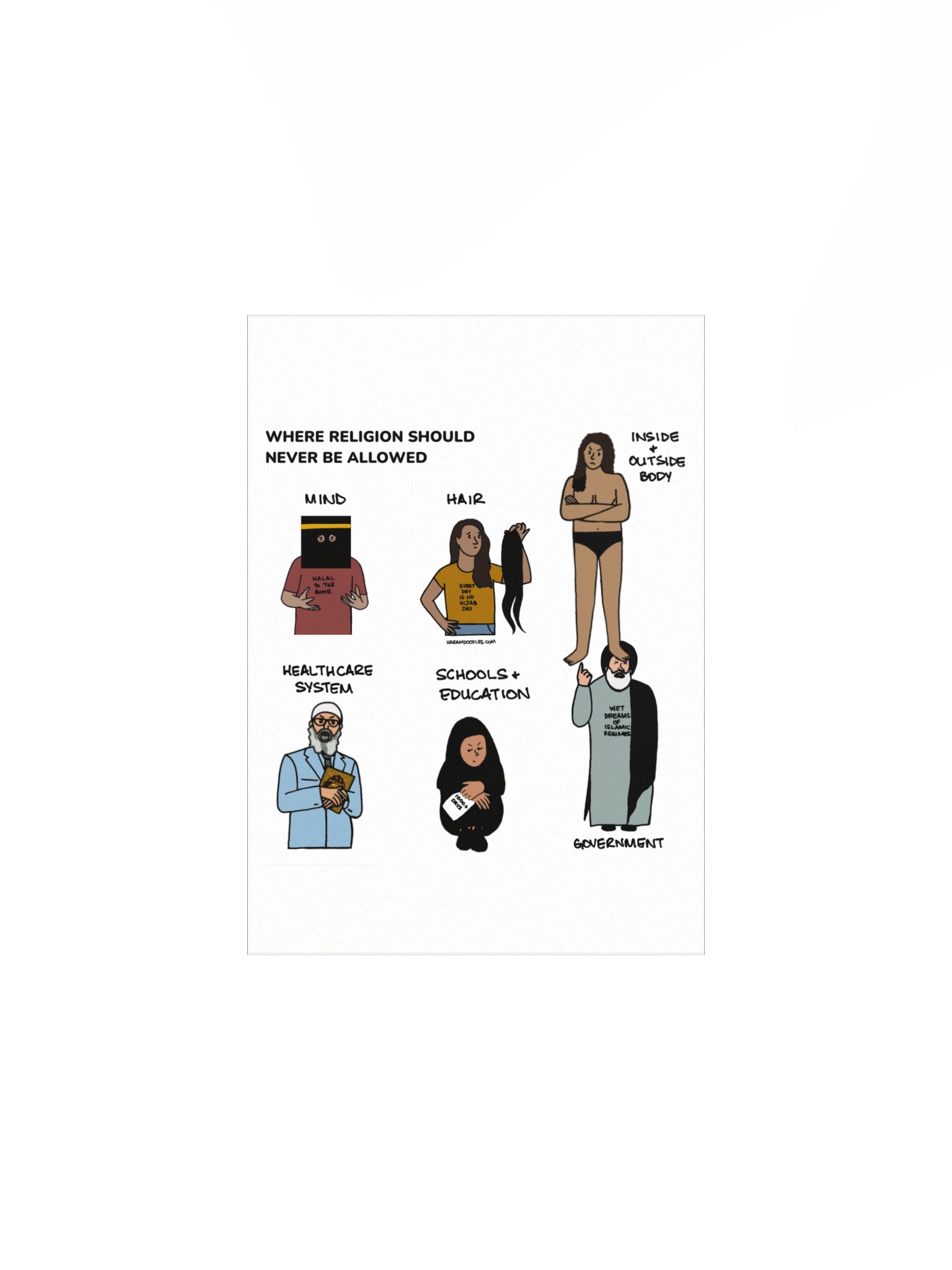 Where Religion Should Never Be Allowed Poster product image (1)