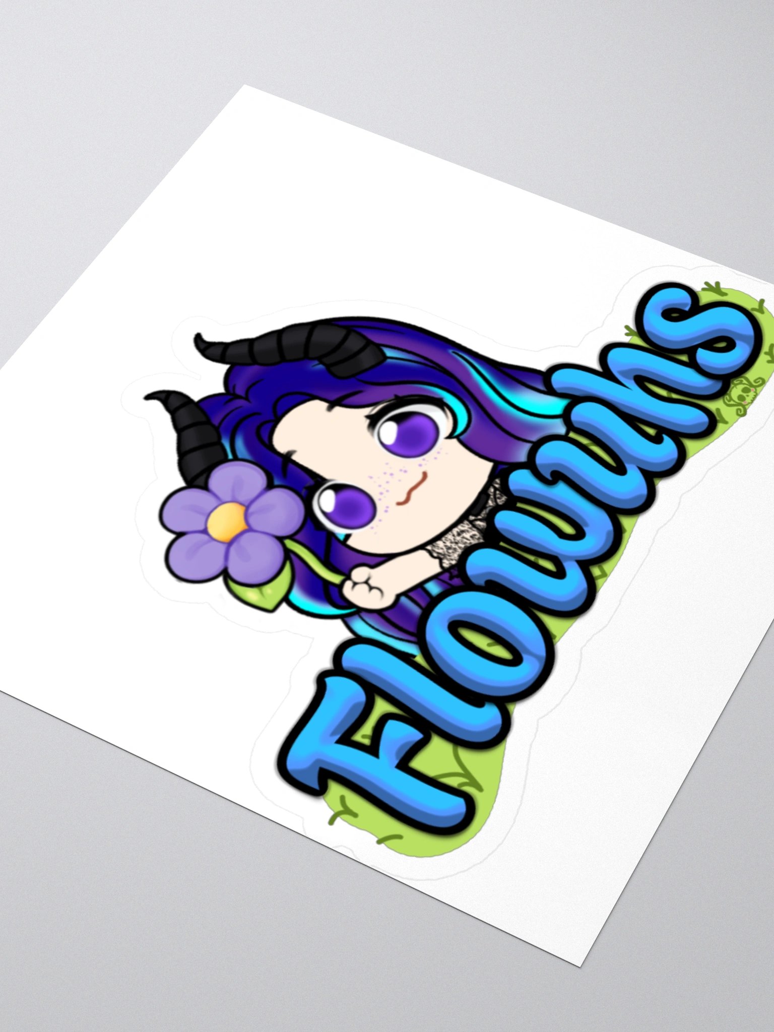 Skullie Flowuh Sticker product image (3)