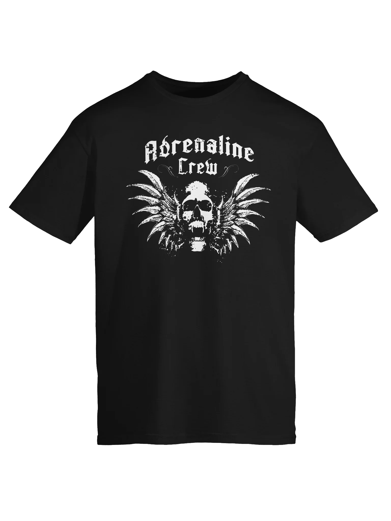 Adrenaline Crew Classic Skull T-Shirt – Black product image (2)