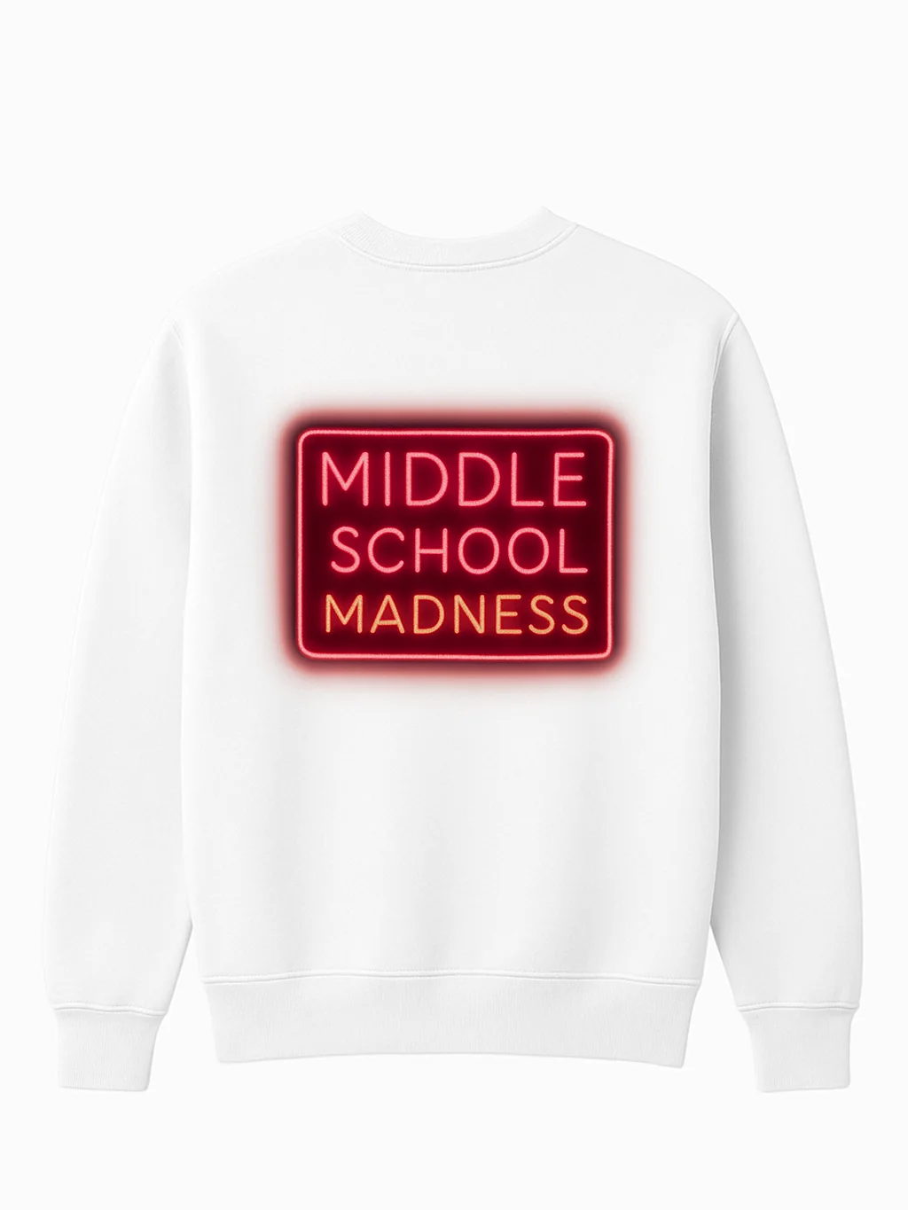 White sweatshirt product image (1)