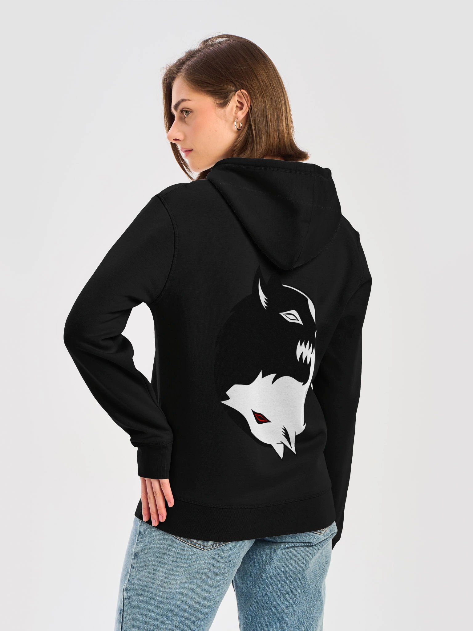 YingYang Wolf Hoodie product image (6)