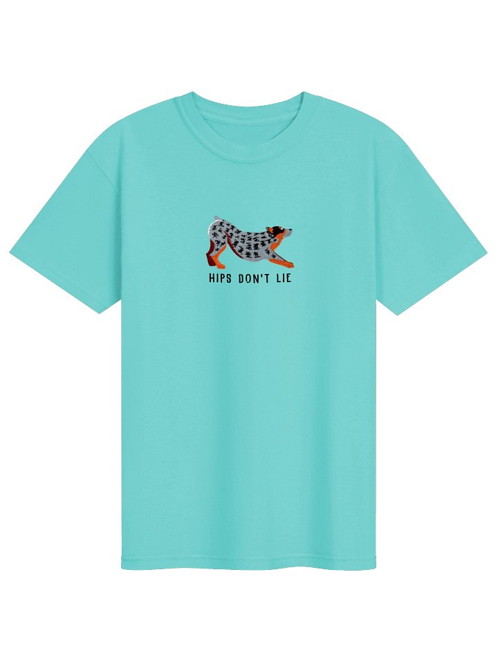 Hips Don't Lie T-Shirt(Embroidered) of an Australian Cattle Dog(Blue Heeler) product image (25)