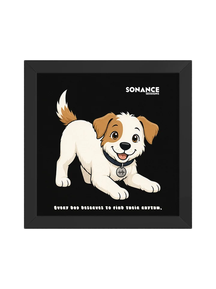 Sonance Dog Framed Matte Poster (Play) product image (5)